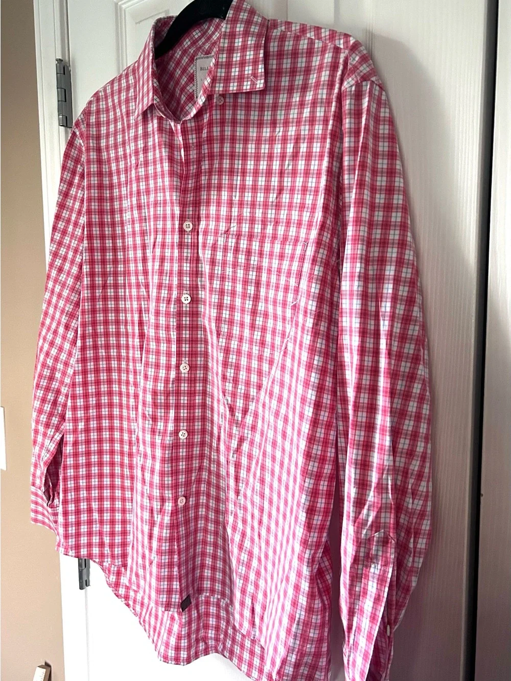 Billy Reid Men’s Plaid Button Down Shirt Size L Standard Cut